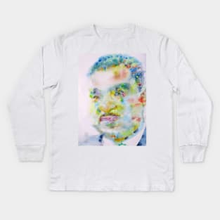 MARTIN LUTHER KING Jr. - watercolor portrait .3 Kids Long Sleeve T-Shirt